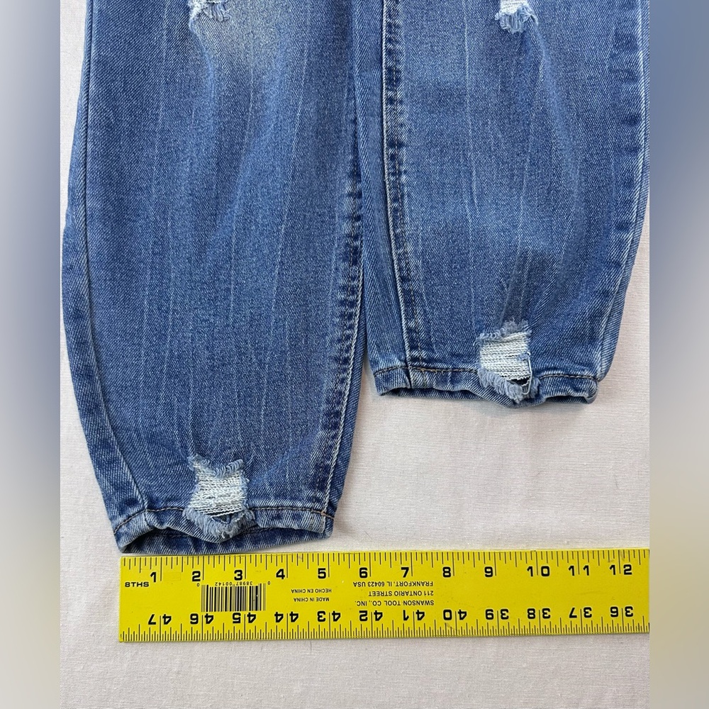 Vanilla Starโ Women's Distressed Blue Jeans - Picture 12 of 14